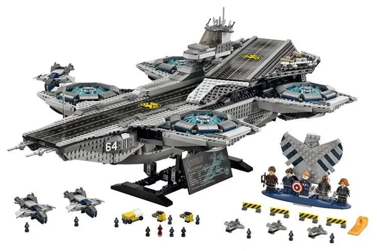 Harga Mengagumi Yang S.h.i.e.l.d. Helicarrier Set Shield Avengers Bintang Ruang Perang 3057 Pcs Bangunan Batu Bata Mainan Kompatibel Legolings 76042