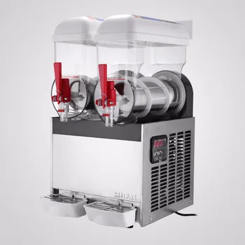 

Slushy Making Machine 15L X 3 Tanks Frozen Drink Slush Machine Commercial Smoothie Maker with Spigot 3 Tank