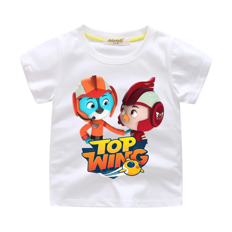 Top Wing Cartoon T-shirts For Kids Summer Clothing Children Short Sleeve Tshirts Costume Boys Girls Casual Tees Top Baby WJ195 (4)