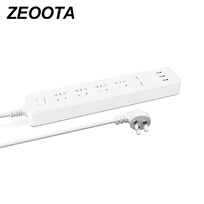 

Smart Power Strip AC AU/CN Outlets Socket with USB 3 USB Fast Charging Ports with Extension Cord 1.8m for Smartphone PC TV