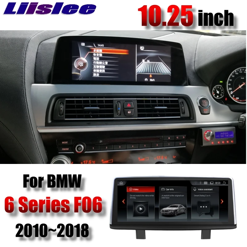 Excellent LiisLee 10.25"Android CarPlay For BMW 6 Series F06 2010~2018 Car Multimedia GPS Map Audio Radio Original Style Navigation NAVI 2
