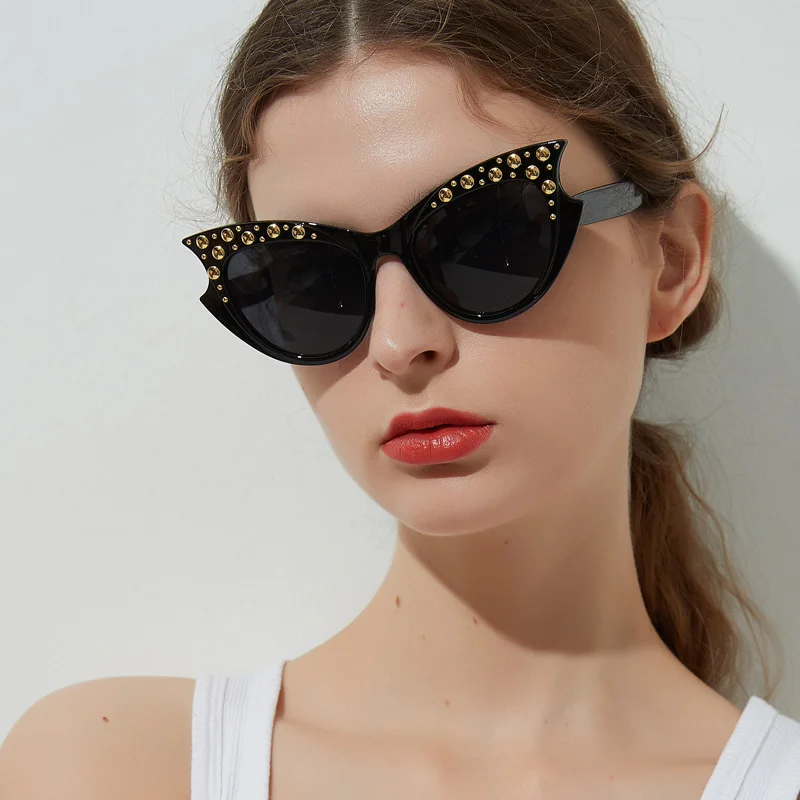 branded cat eye sunglasses
