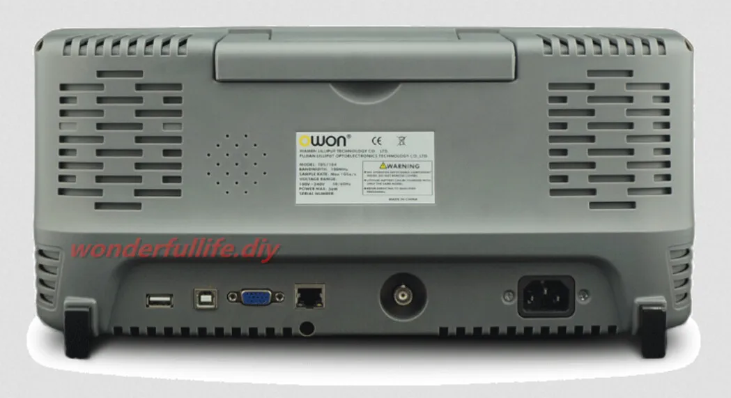 OWON TDS8204 цифровой осциллограф " цветной сенсорный экран ЖК-дисплей 4 канала 200 мГц 2GS/S 7.6 м запись Длина