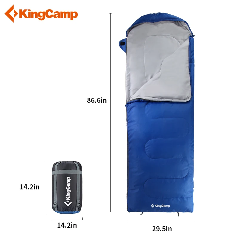 KingCamp сверхлегкий спальный мешок конверт Тип зимний хлопок Взрослый Открытый путешествия туризм спальный мешок большой размер saco De Dormir
