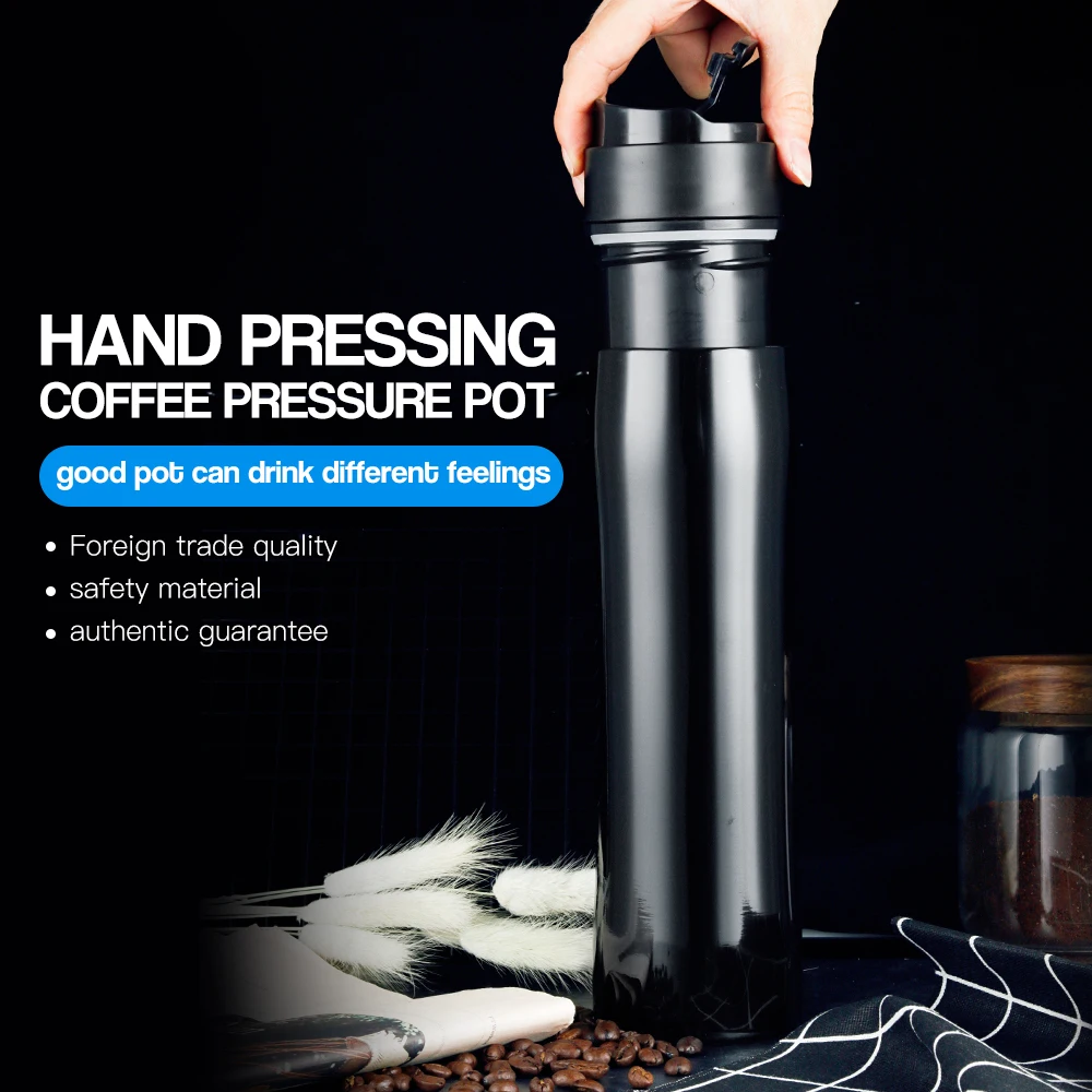 

ICafilas Coffee Maker French Press, 12 oz(350 ml) Portable Coffee Travel Mug, Coffee Press for Ground Coffee, Keeps Cold & Hot