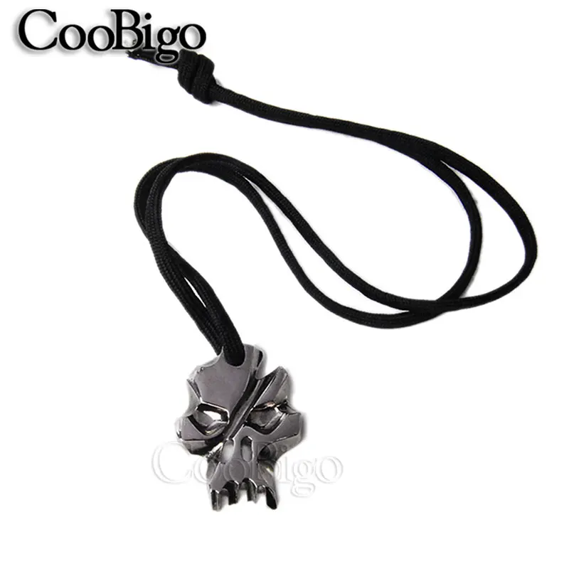 

1000pcs Pack Men Trendy Gothic Cool Scace Skull Pendant Chain Necklace Black Gun #FLQ196-B