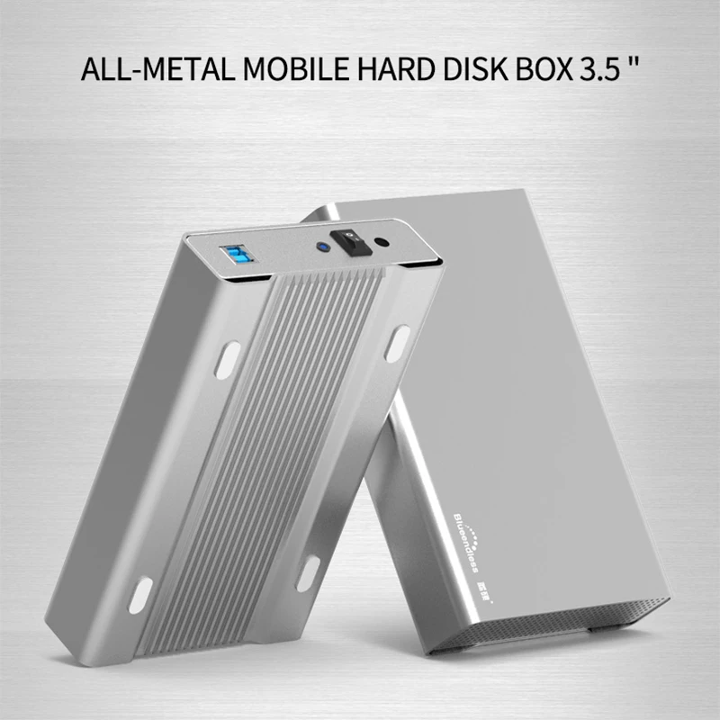 External Hard Drive Case SSD Enclosure Hard Drive Enclosure 2.5&3.5 inch metal hdd case mobile hard disk box USB 3.0 5gbps desktop hard drive SATA hdd enclosure aluminum shell