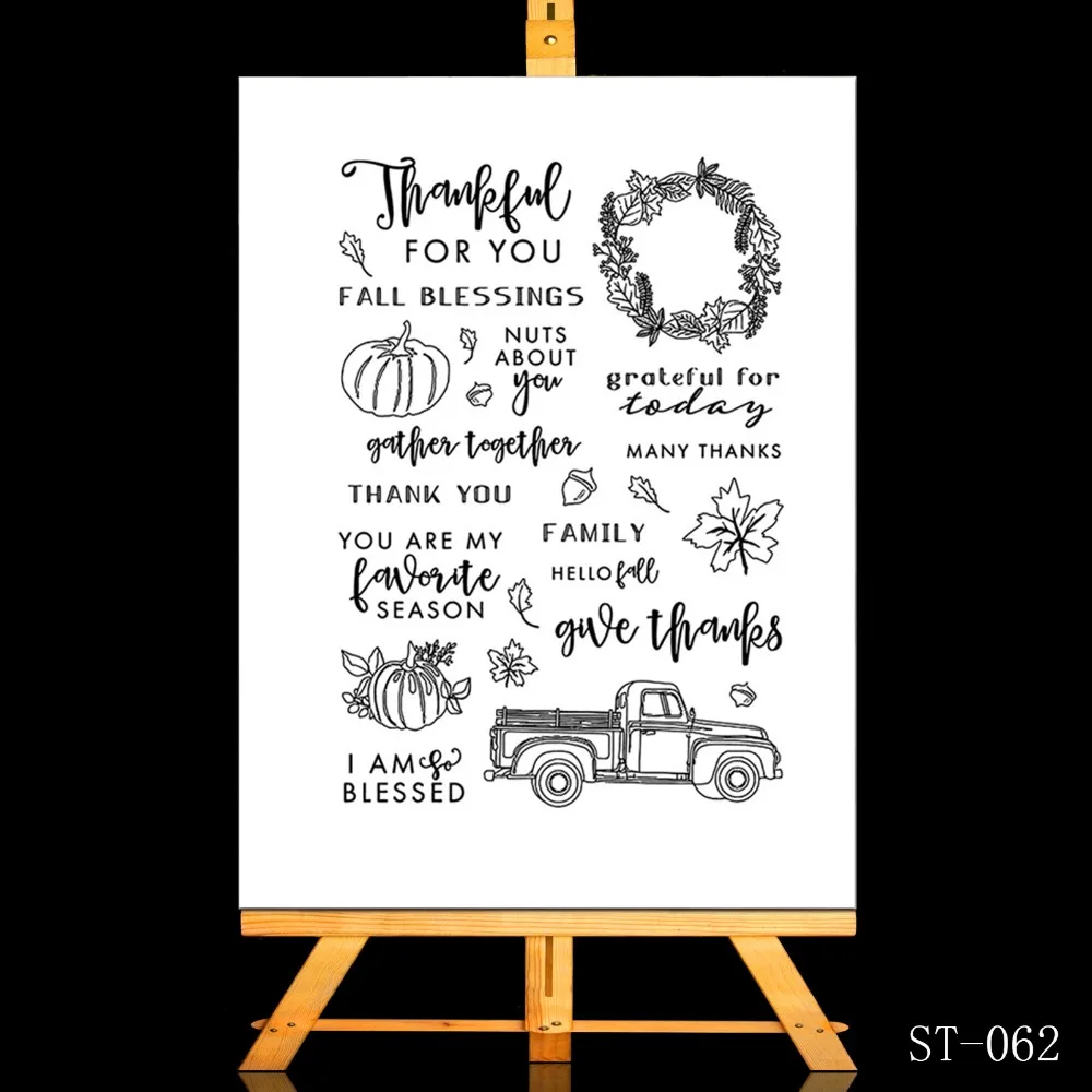 

ZhuoAng Day of the farm Transparent and Clear Stamp DIY Scrapbooking Album Card Making DIY Decoration Making