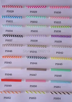 

Free Shipping 250pcs Trendy Chevron design Paper Straw Great for weddings baby showers birthday parties graduations