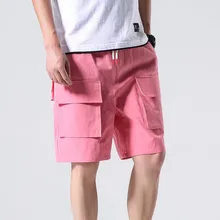 Шорты мужские большие размеры Новые брендовые летние камуфляжные свободные карго шорты с карманами рабочие брюки пляжные мешковатые шорты 4,24