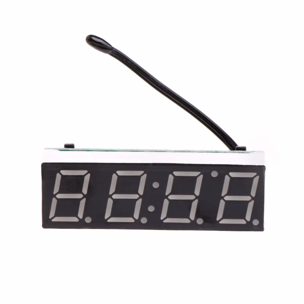 

Digital Car LED Electronic Clock Time Temperature Voltage 3 in 1 Meter 12V 5-20V