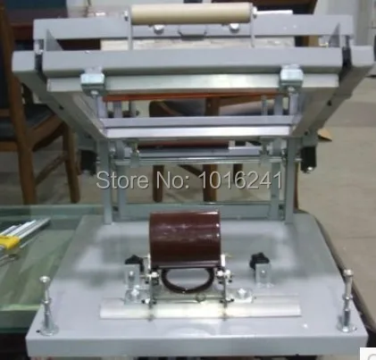 Cylindrical screen printing machine large model for pen printing, mug printing, bottle printing model 1+ mug clamp fixture