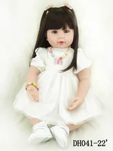 55cm silicone vinyl reborn baby doll realistic simulated doll lifelike reborn doll princess toddler toy christmas boutique gifts
