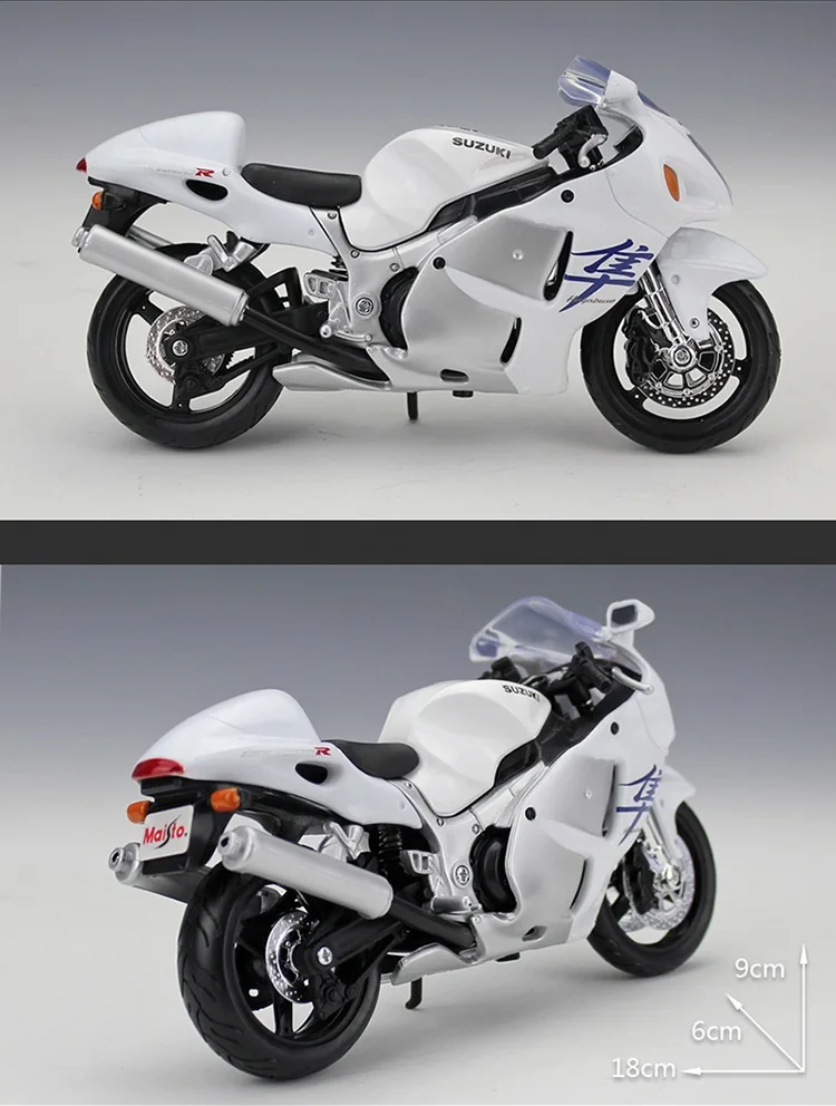 Maisto 1:12 Suzuki GSX 1300R Hayabusa литая модель мотоцикла Велосипеды