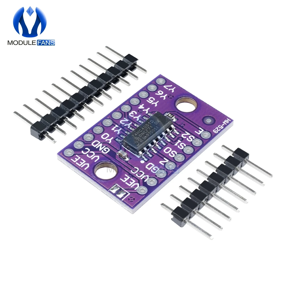 74HC4051 аналоговая зеркальная плата модульный переключатель для Raspberry Pi Модульная 8