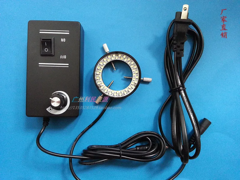 

CCS Visual Light Source Stereo Microscope Illuminator LED Ring Light Source 38mm Inner Dia White 48 LED Probe Light Source