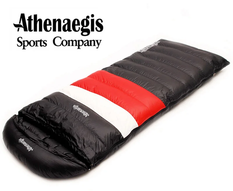 Free Shipping  Athenaegis Ultra-light white duck down 2200g/2500g/2800g/3000g filling can spliced envelope breatha