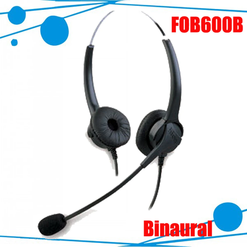 FOR600B Professional Binaural communication headphone headset direct with RJ09 plug Noise cancelling 5pcs/lot free - Цена: US $160.93 / lot