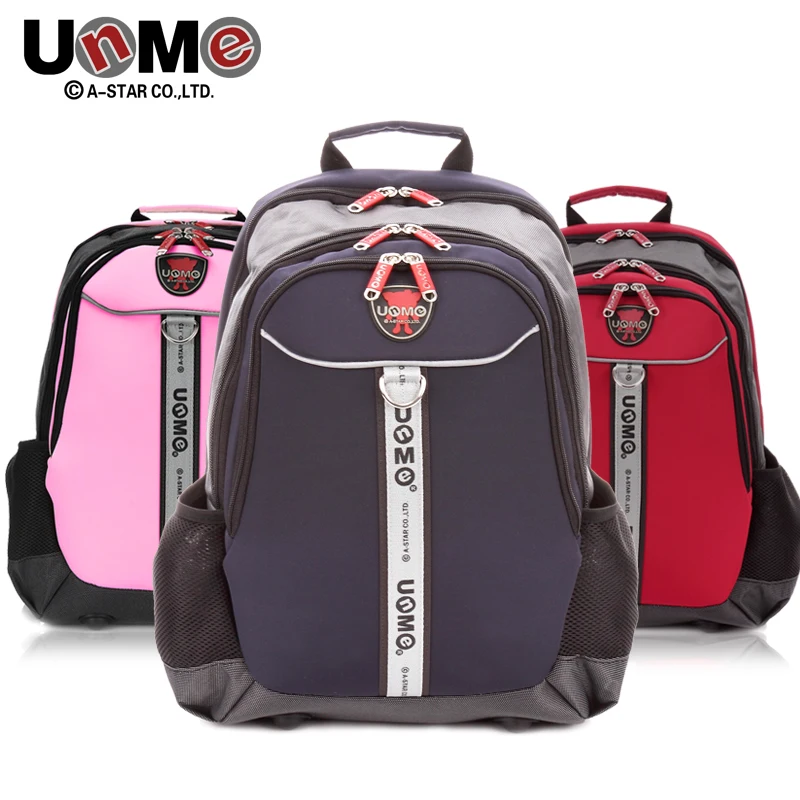 Unme boy Grade 3-6 pupil's school bag for girl junior high spinal burden shoulders large capacity backpack