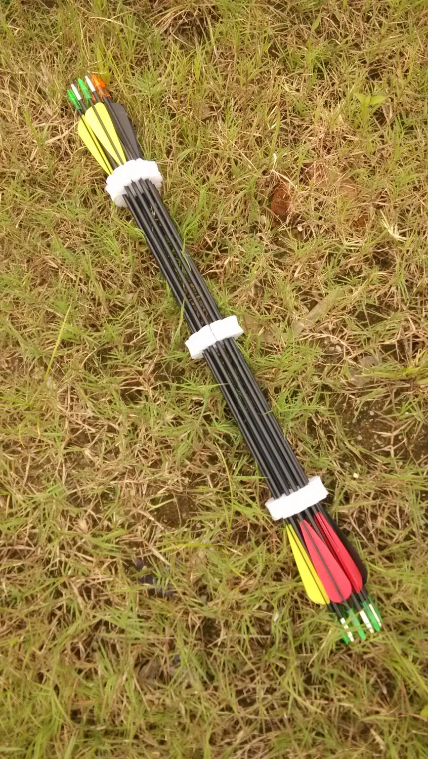 

80cm DIA 6mm 30inch Long Bow Fiberglass Arrow Fletched Hunter FRP Fletched Arrow Steel Point 30-80lbs For Recurve Target Arrows