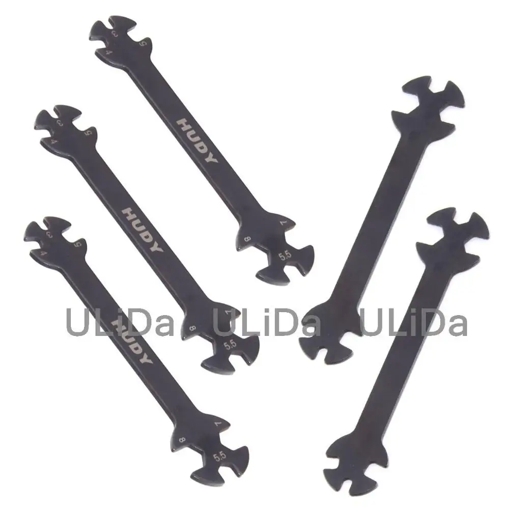 

5Pcs RC Car Parts Hudy Special Tool Wrench For Turnbuckles & Nuts 181090 3 4 5.5 7 8MM 1/5 1/8 1/10 M3 M4 M5.5 M7 M8 Nut Screw c