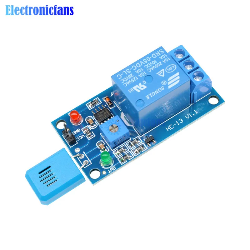 HR202 DC 5V 1 Channal 1CH релейный модуль чувствительный к влажности переключатель