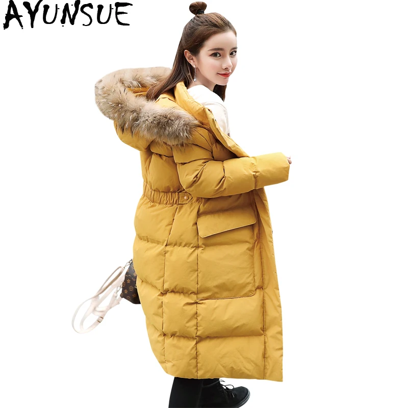 

AYUNSUE Winter Jacket Women Down Cotton Padded Parka Long Coat Female Korean Puffer Jackets for Women Parkas Mujer 2019 KJ747