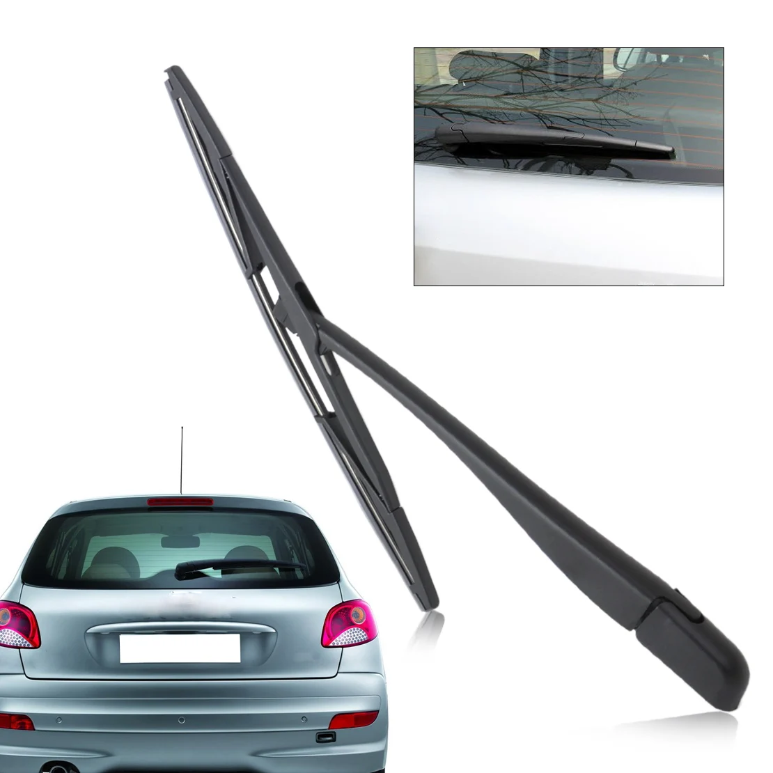 CITALL Car Rear Window Windshield Wiper Arm + Blade For Peugeot 206/207