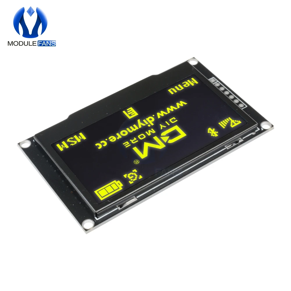 Цифровой Желтый ЖК экран 12864 128X64 OLED модуль дисплея C51 плата для Arduino Diy Electronic 2 42 "2