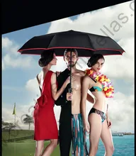 116 см 3 человека Авто Открытый Авто закрытый вольфрамовый стальной молоток зонтик Самозащита мини гольф автомобиль бизнес зонтик(China)