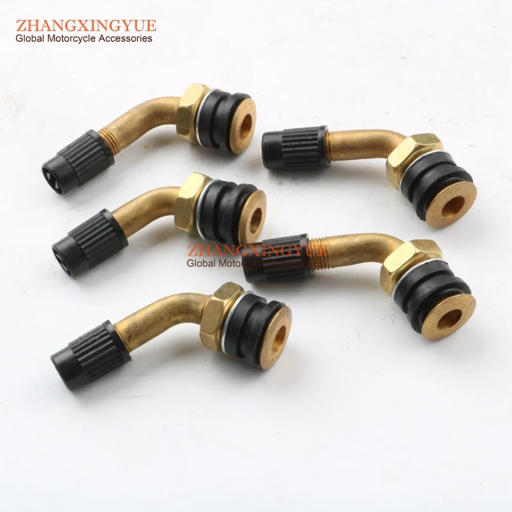 

5PC TUBELESS TIRE BENT VALVE STEM SNAP IN for Scooter Motorcycle ATV Moped Gy6 50 125 150