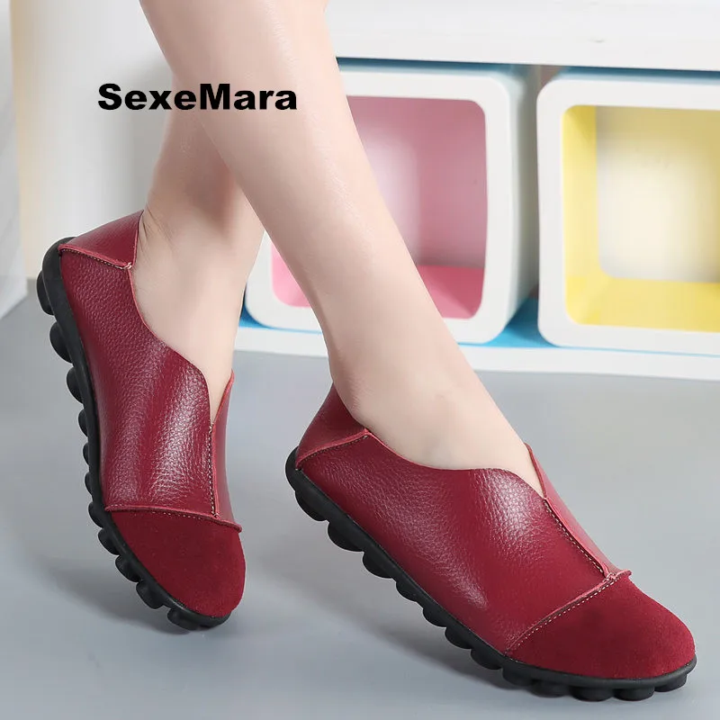 

large size 35 -43 Genuine Leather Sneakers women Non-slip running shoes for women trainer sports shoes woman zapatos de mujer