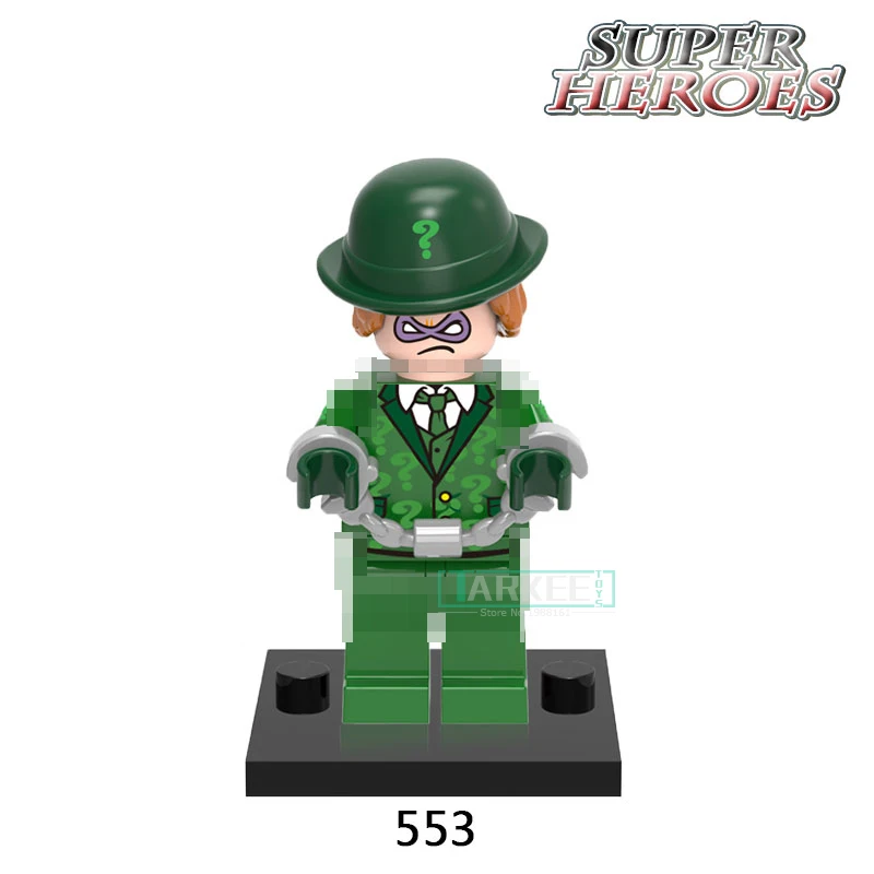 1 шт. 553 riddler Batman Movie Building Block Игрушечные лошадки Super Heroes DIY фигурки Куклы кирпичи