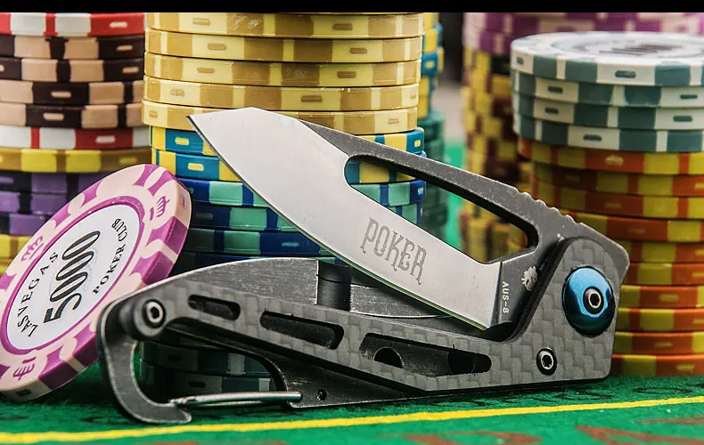 HX складывающийся складной карманный нож для повседневного использования, портативный переносной нож для выживания, инструмент для покера, нож, уличные ножи