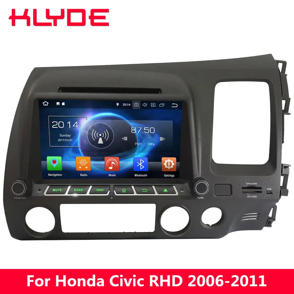 

KLYDE 4G Octa Core PX5 4GB RAM Android 8.0 7.1 6.0 Car DVD Multimedia Player Radio For Honda Civic 2006 2007 2008 2009 2010 2011