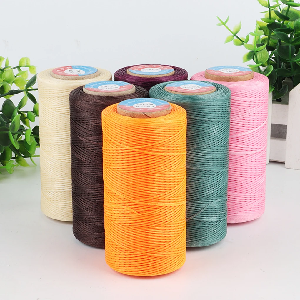

2019 New 0.8mm 252m Handmade Bohemia Macrame Thread DIY Wall Craft Making Knitting Cord Rope Luggage Wax Rope