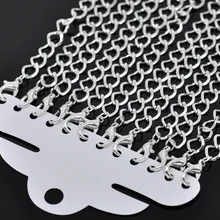 12 шт. мужские браслеты серебряного цвета из цинкового сплава, мужские и женские браслеты с цепочкой, ювелирные изделия с пряжкой в подарок