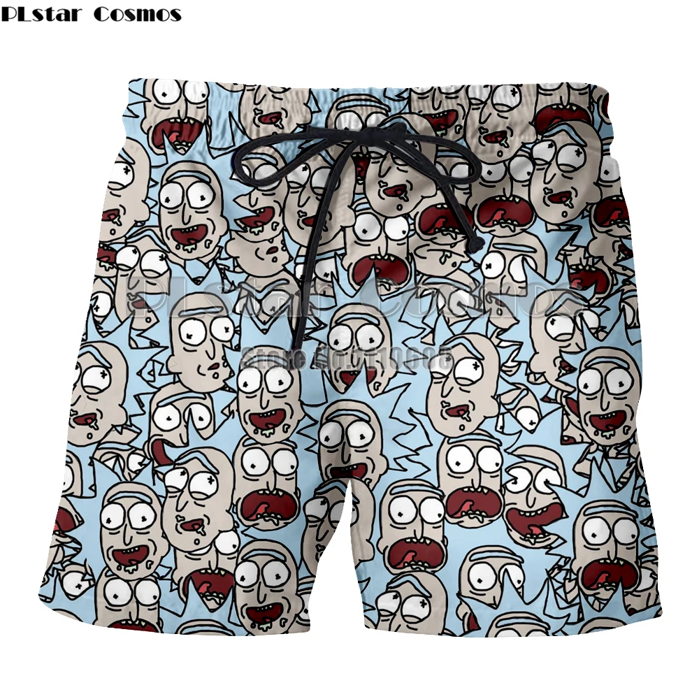 Rniom New Cartoon Fashion Flag Summer Beach Pants Casual Shorts For Man