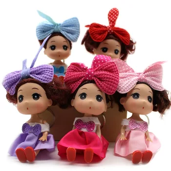 

Subcluster 5 Pcs/Set Fashion Mini 12cm Kawaii Doll for ddung Girl With Beautiful Dress Wedding