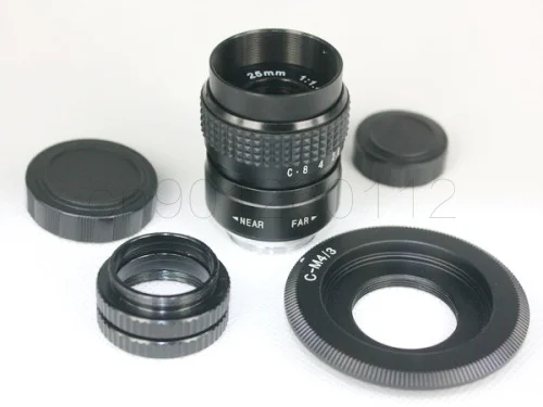  25mm F1.4 CCTV TV Movie lens+C Mount for Olympus Micro 4/3 m4/3 EP1 EP2 EP3 EP5 EPL1 EPL2 EPL3 EPL5 - 32904261893