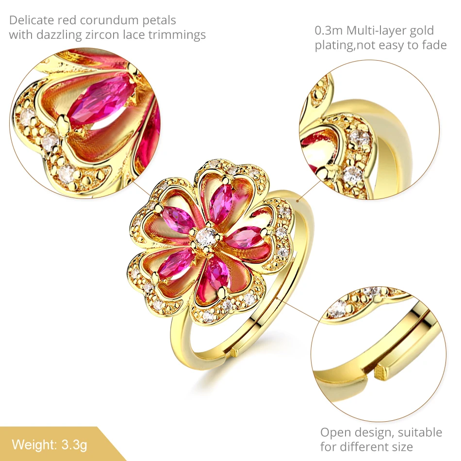 ALLNOEL Ruby Ring Sterling Silver 925 Jewelry Women Party Rings Red Corundum Ring  Gifts Gor Friends On March 8  Jewellery  (8)