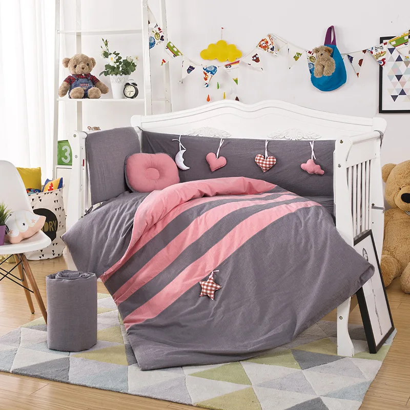 4 шт./партия бампер для детской кроватки, бампер для детской кроватки, защитный бампер для детской кроватки, бампер для новорожденных, Комплект постельного белья для малышей, бампер для кроватки - Цвет: 65X120CM