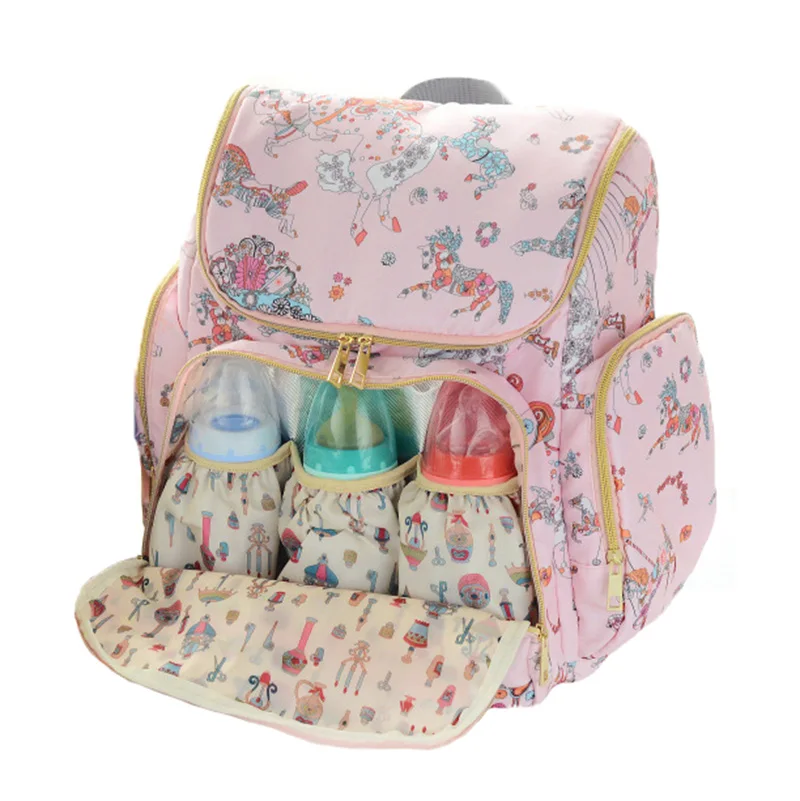 Baby Diaper Bag Multifunction Maternity Bags Baby Care Travel Milk Bottle Warmer Backpack Mummy Large Portable Nappy Bag BB6049 (7)