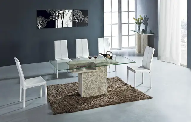 Smart Dining Table Set High Quality Natural Stone Marble Smart Dining Table Set High Quality Natural Stone Marble Furniture Rectangle Health Living Room Fruniture Nb 170