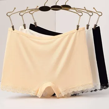 

SP&CITY Classic Women Safety Short Pants Underwear Lace Short Tights Female Briefs Seamless Pants for Dress Summer Safe Shorts