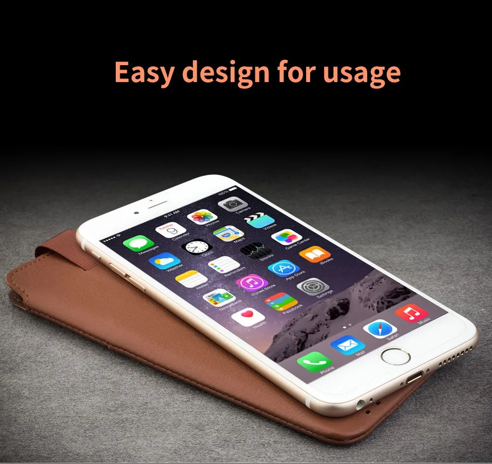 QIALINO new arrival For iphone 6 6s 4.7 Case new case Pouch for iphone 6 plus 6s plus 5.5" Leather with Card Slot Luxury Case lifeproof case iphone 8