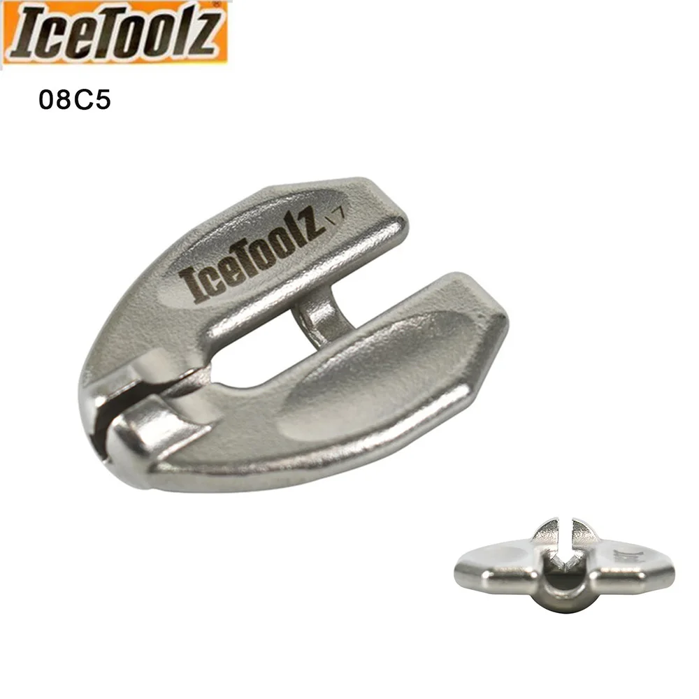 Icetoolz 08C5 велосипедные Инструменты Профессиональный нержавеющий спицевой ключ для 3,45 мм/0,13" соски, профессиональный инструмент для ремонта велосипеда - Цвет: 08C5