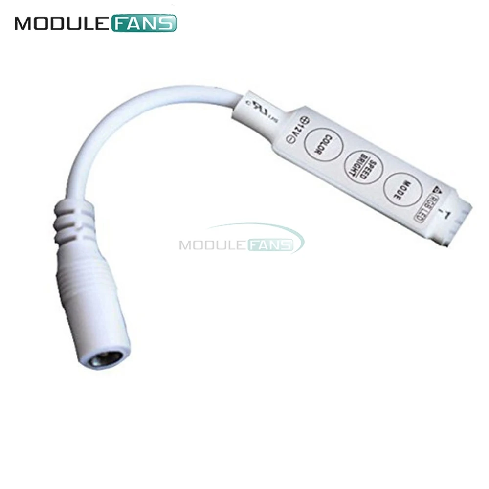 

Admirable 1X 12V Mini controller Dimmer contor 3528 5050 RGB LED 3 keys MF