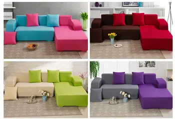 

Modern Pure Color Sofa Cover Flexible Stretch Big Elasticity Cover Sofa Funiture Cover Single Two Three Four Seats 23 Colors