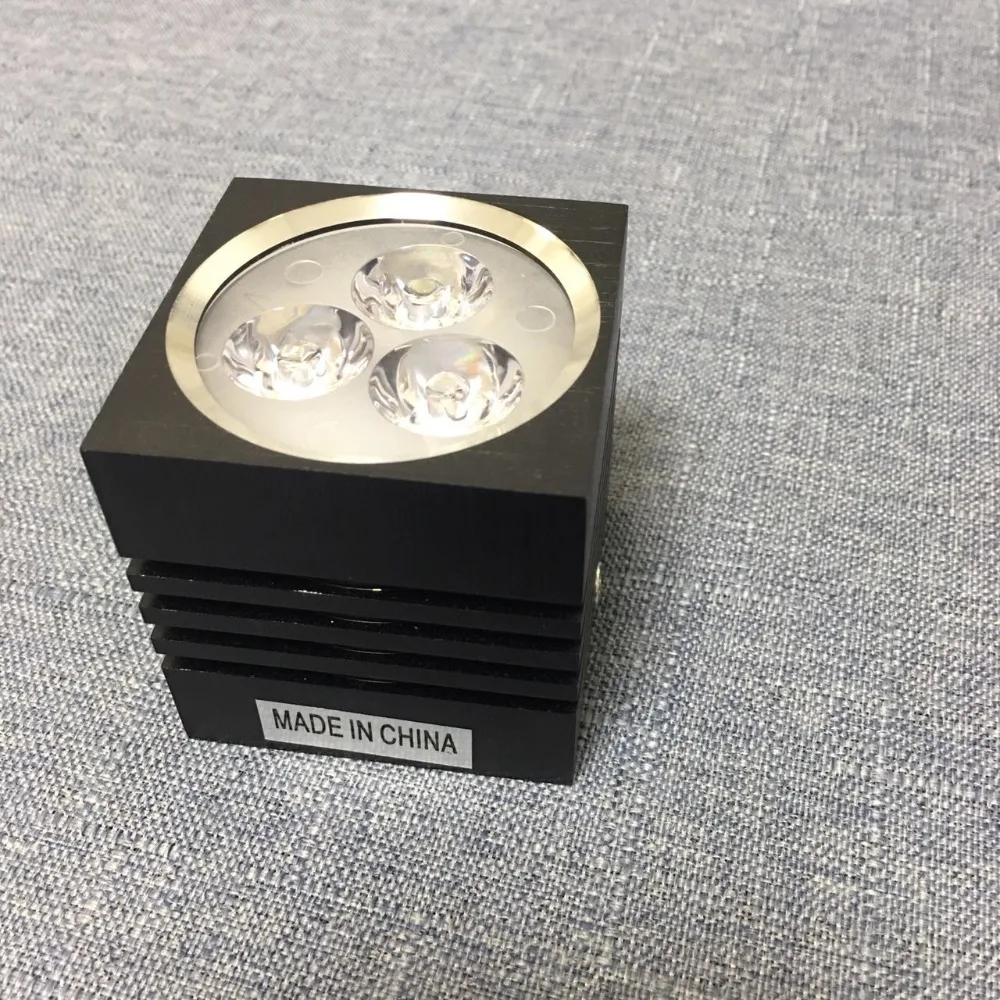 10 шт. NewLed Spotlight 3wled площади вниз свет квасцов Потолочное СВЕТ DC12V утопленное розничной гарантия